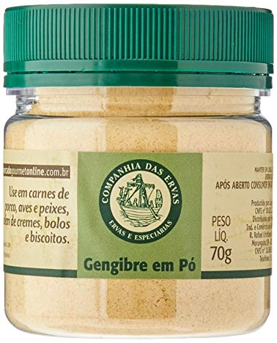 Gengibre Pó Companhia Das Ervas Pote 70g