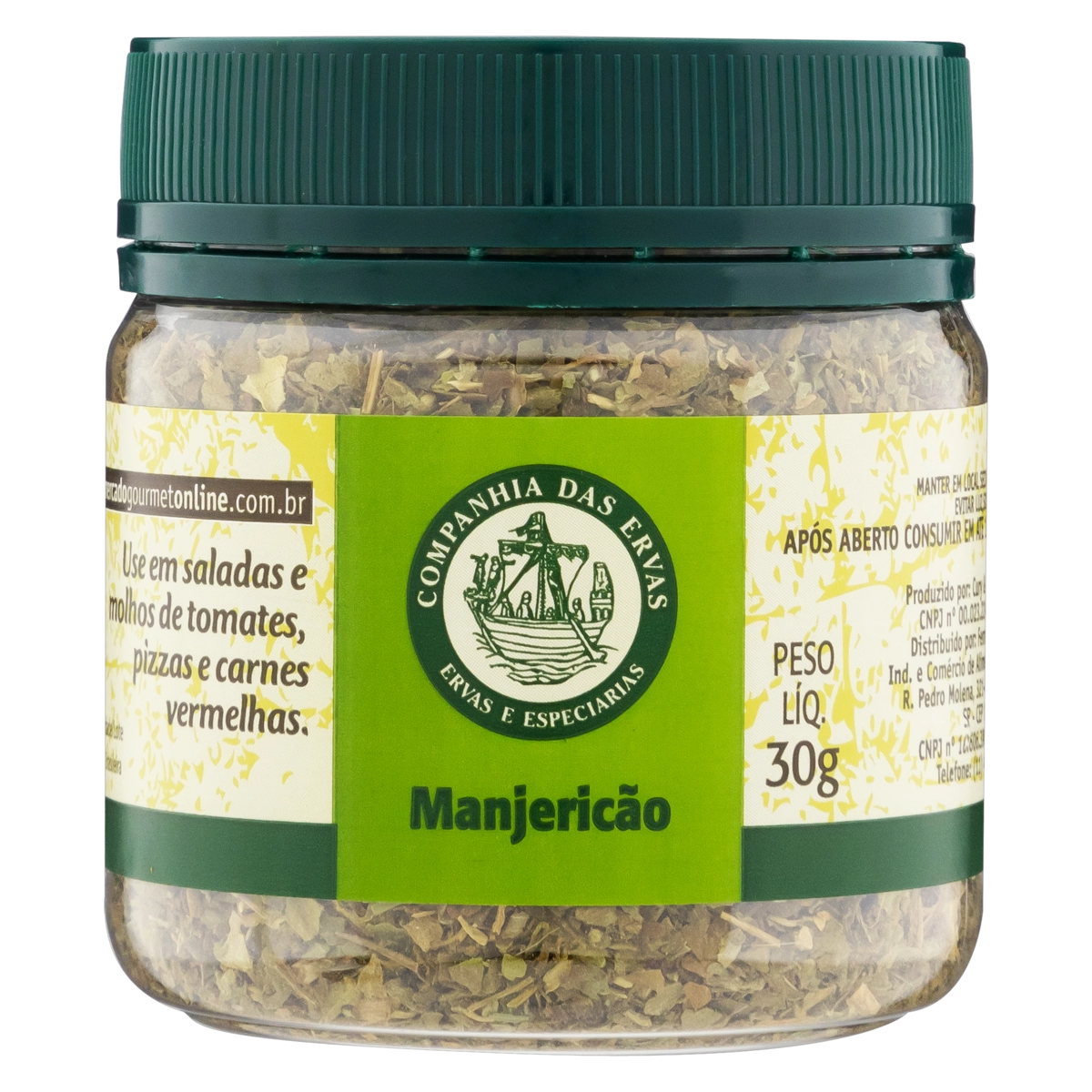 Manjericão Companhia Das Ervas Pote 30g