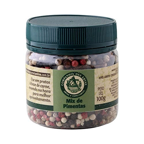 Mix De Pimenta Em Grãos Companhia Das Ervas Pote 100g