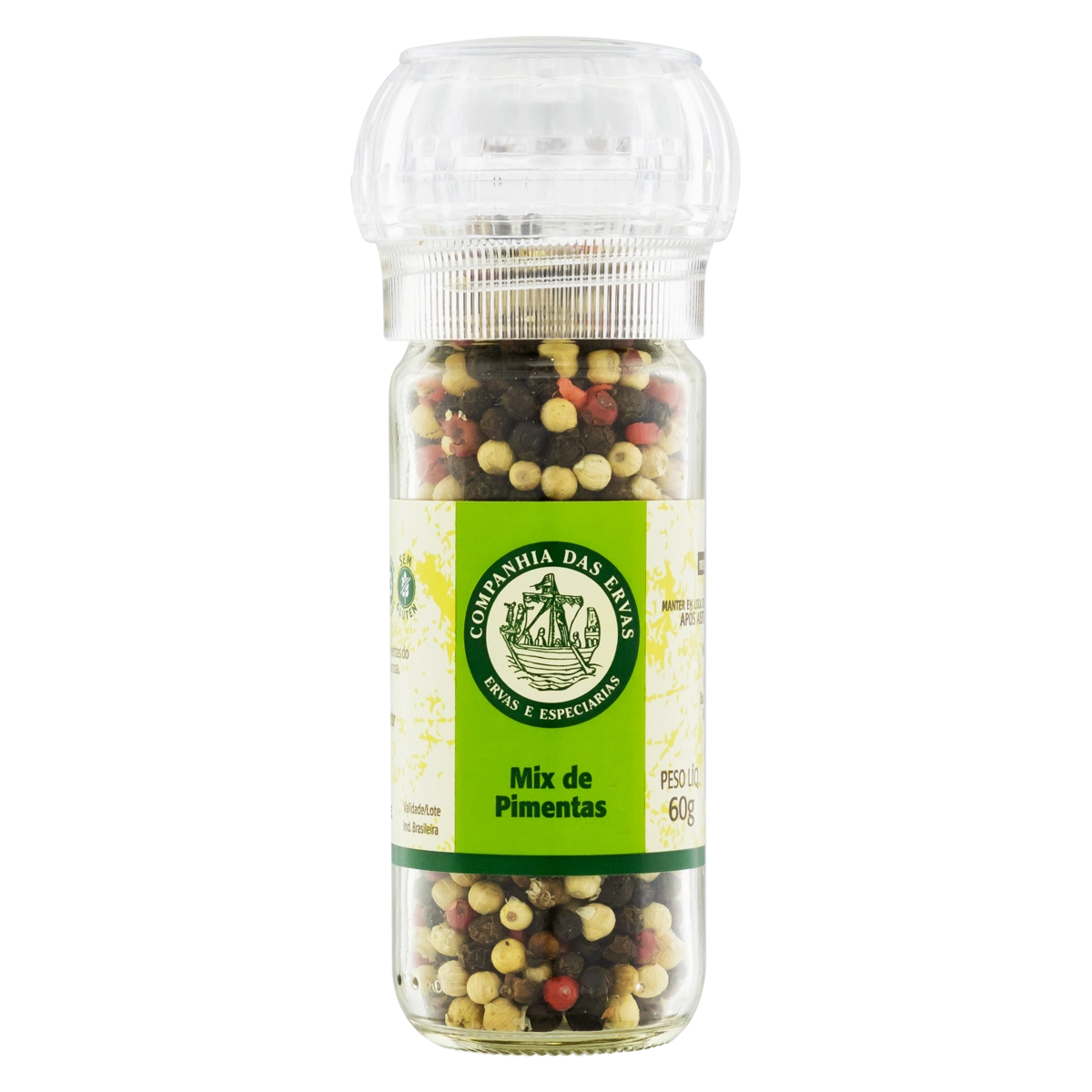Mix De Pimenta Em Grãos Companhia Das Ervas Vidro 60g