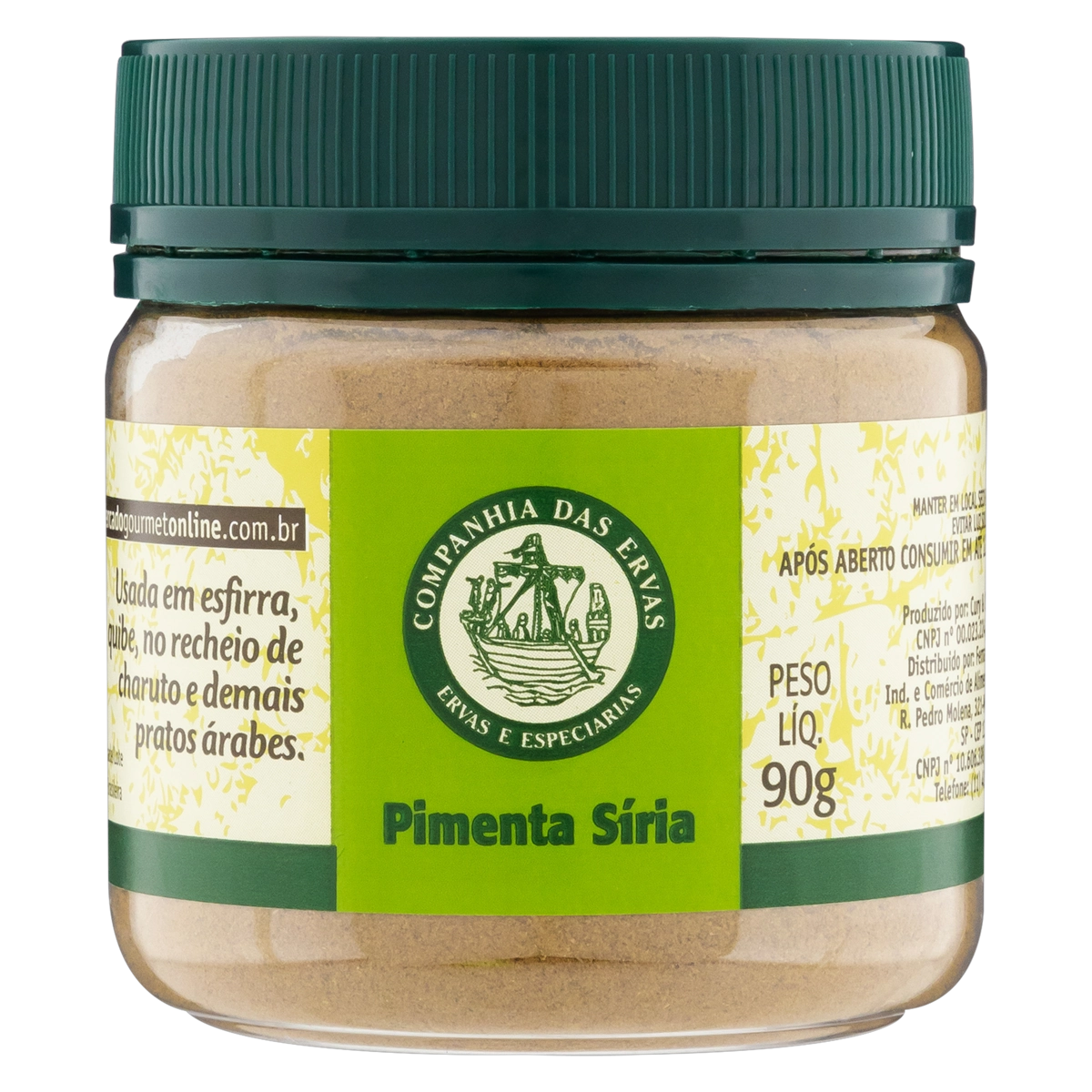 Pimenta Síria Pó Companhia Das Ervas Pote 90g