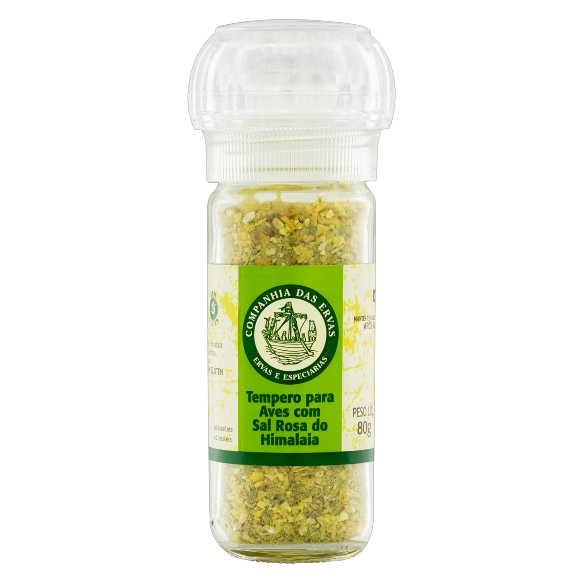 Especiarias Para Aves Com Sal Rosa Do Himalaia Companhia Das Ervas Vidro 80g