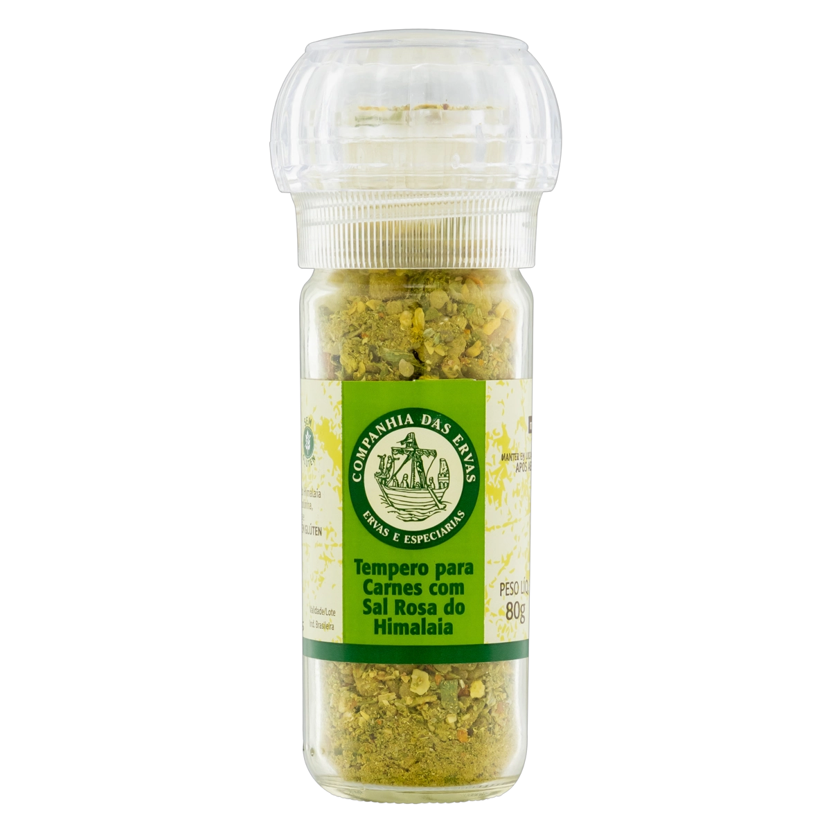 Especiarias Para Carne Com Sal Rosa Do Himalaia Companhia Das Ervas Vidro 80g