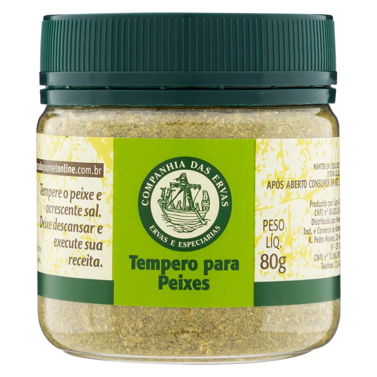Especiarias Para Peixes Companhia Das Ervas Pote 80g