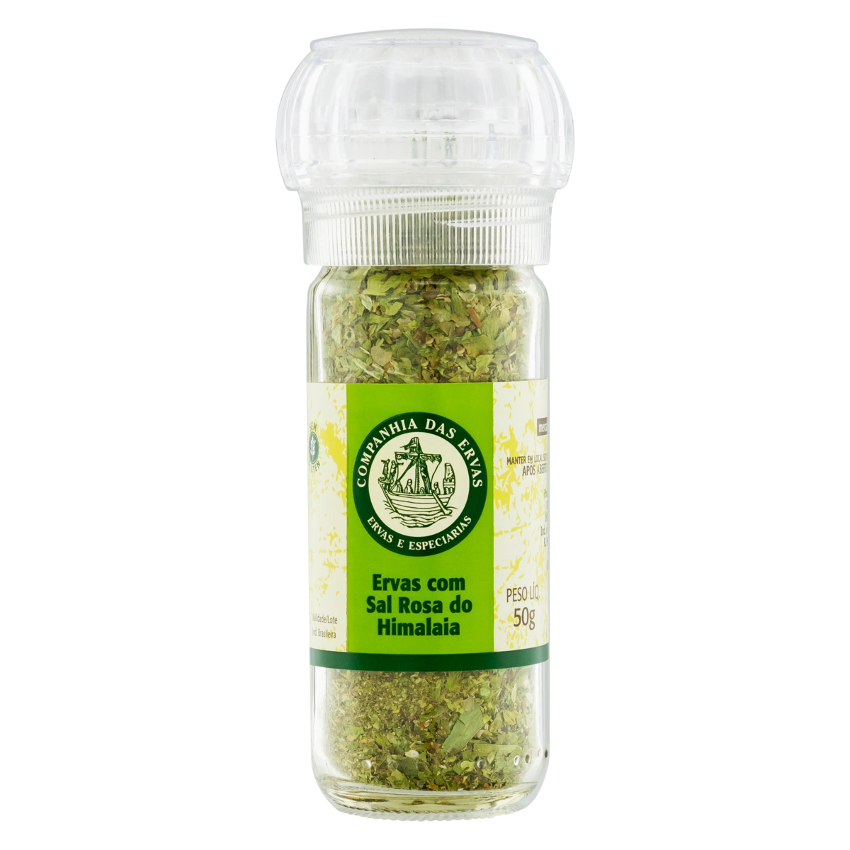 Ervas Com Sal Rosa Do Himalaia Companhia Das Ervas Vidro 50g