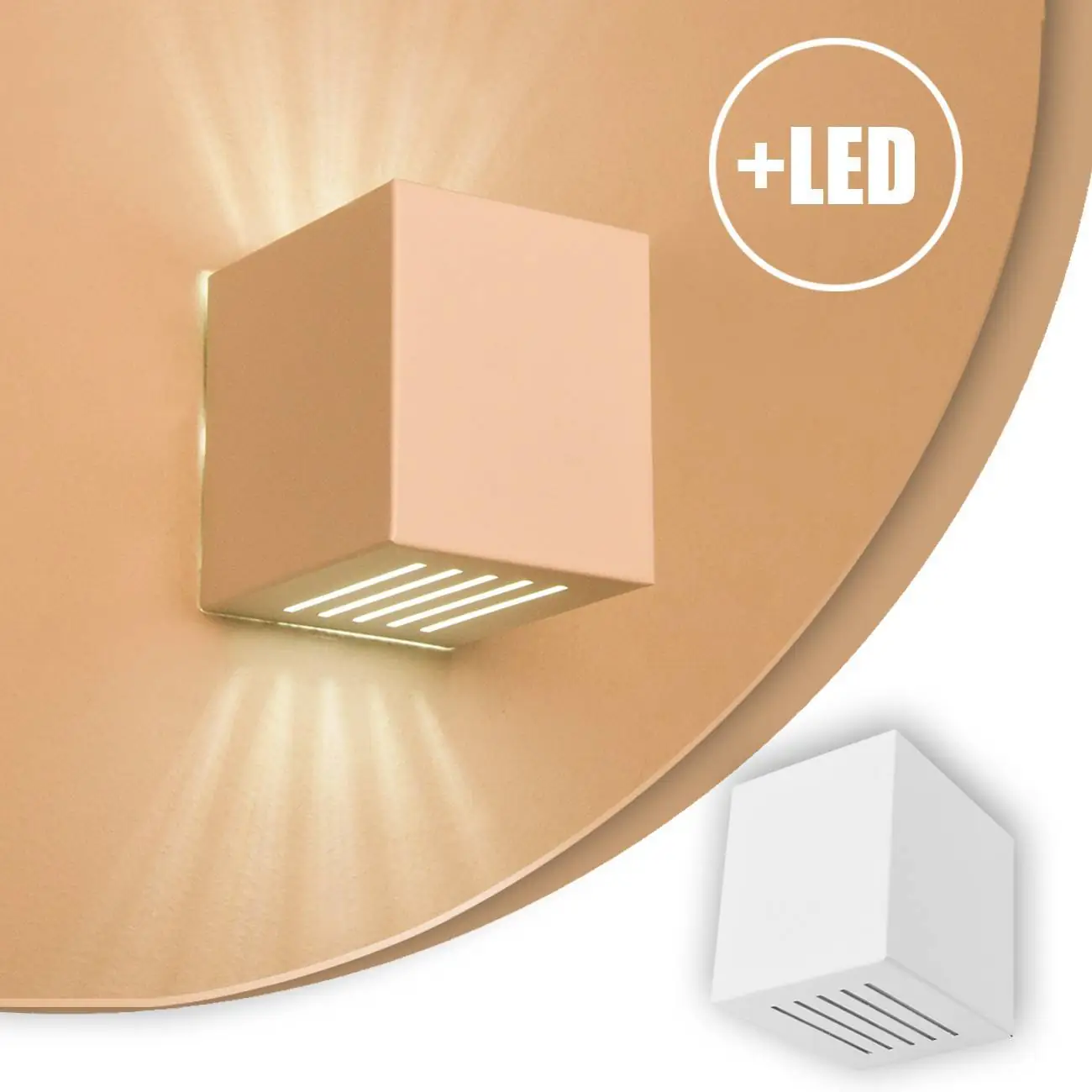 Arandela Frisada Efeito Parede Externa/ Interna + Led G9 6000k