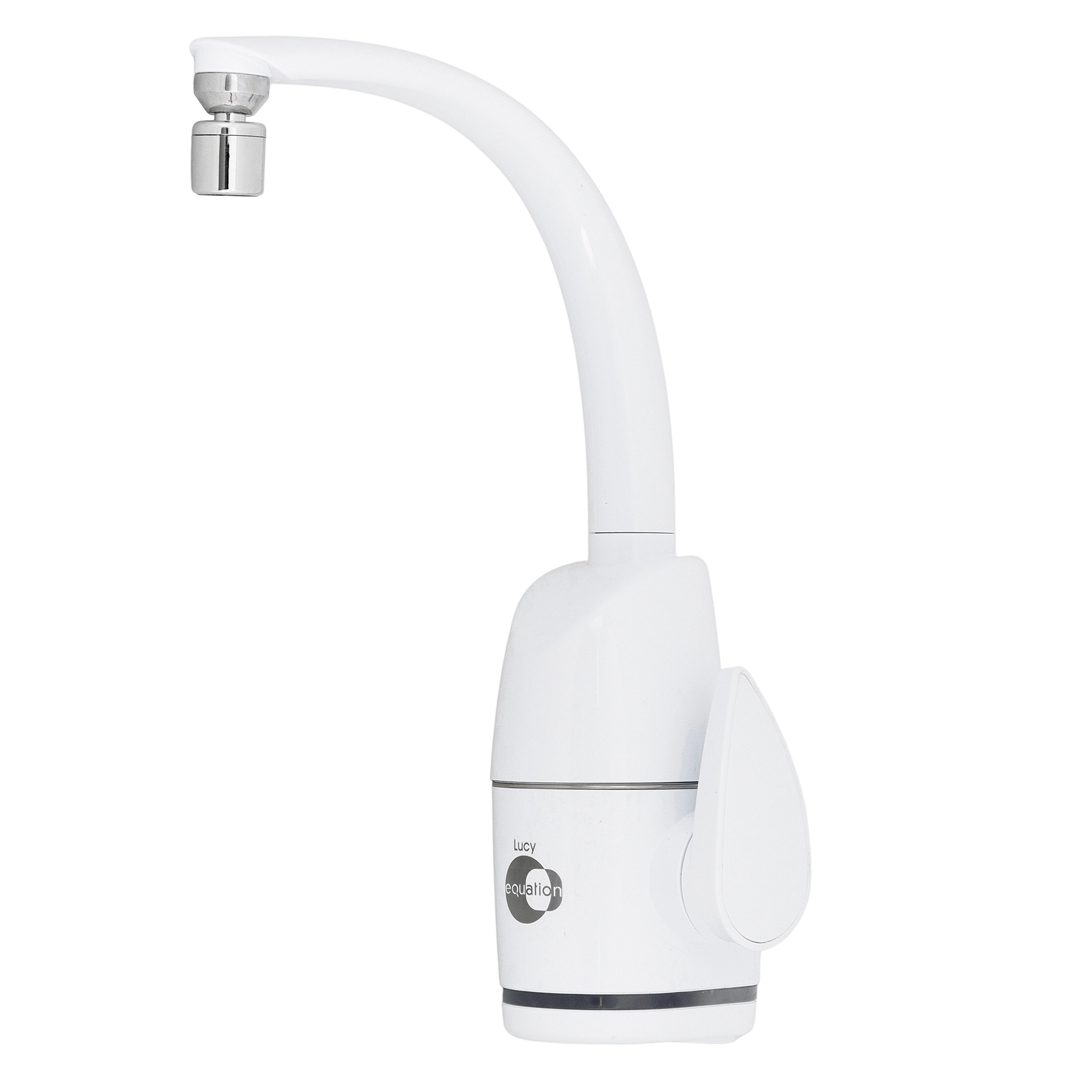 Torneira Elétrica de Parede para Cozinha com Bica Alta Branca 127V (110V) Lucy Equation