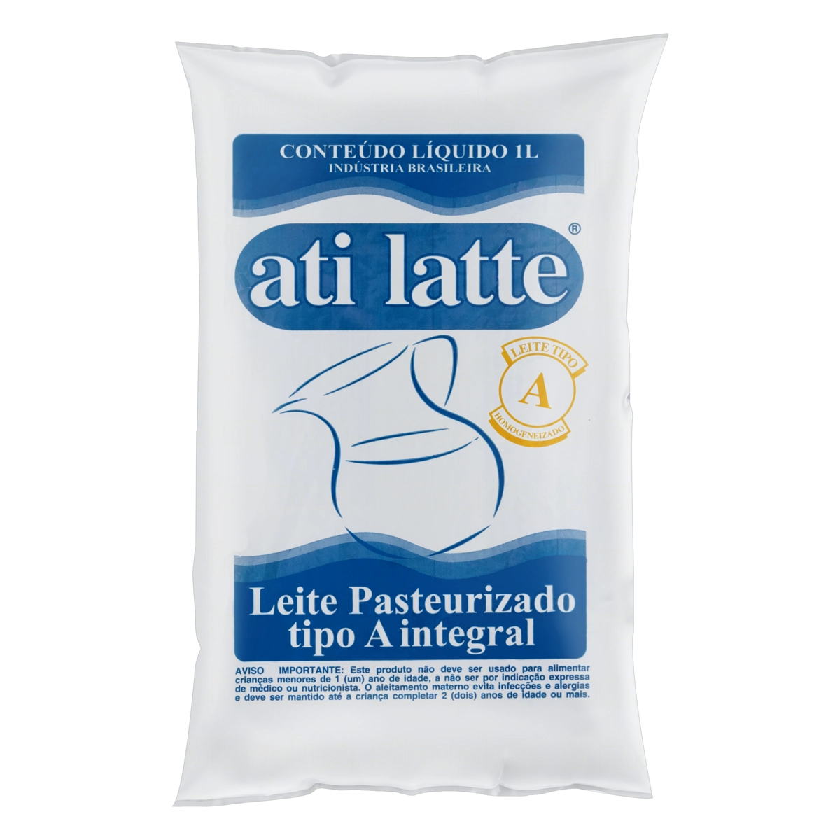 Leite Pasteurizado Homogeneizado Tipo A Integral Ati Latte Pacote 1l