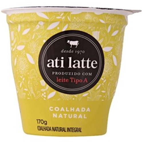 Coalhada Integral Natural Atilatte Copo 170g