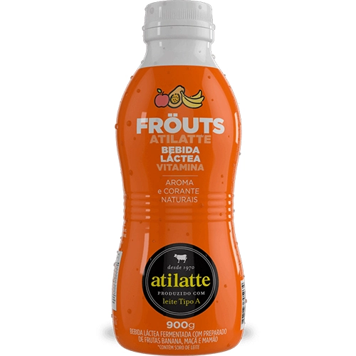 Bebida Láctea Fermentada Vitamina Atilatte Fröuts Garrafa 900g