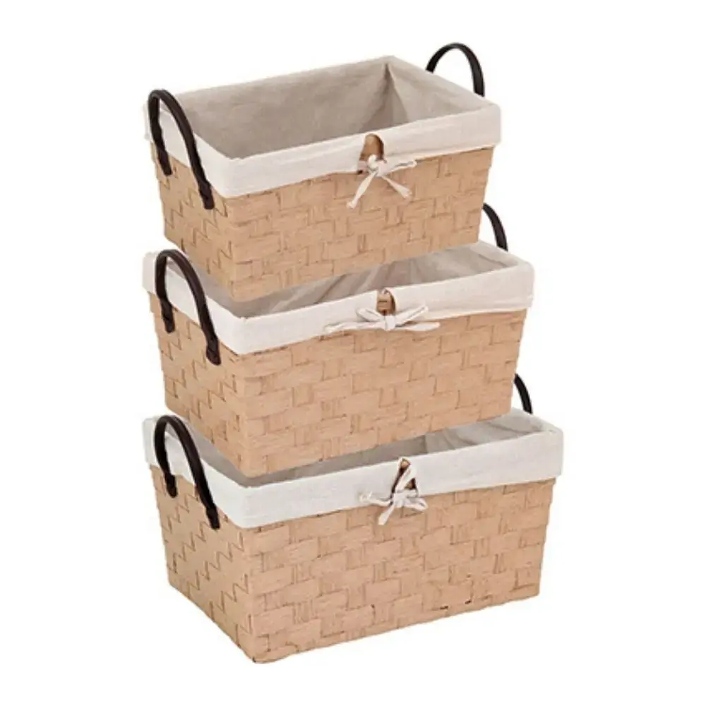 Cesta Fibra Natural Launder 3pcs 12337 Gs