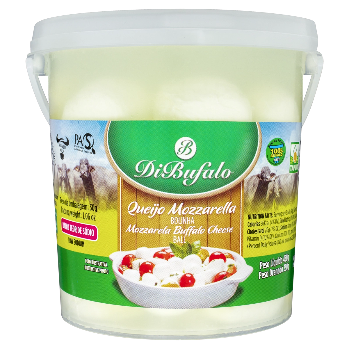 Queijo Mussarela Bolinha Di Bufalo 250g