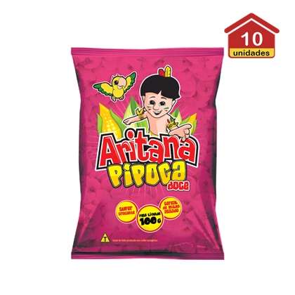 Pipoca Doce Aritana 10unidade X