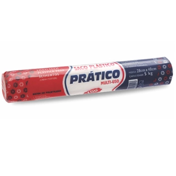 Saco Plastico Pratico Thermoprat 28cmx40cm 5kg