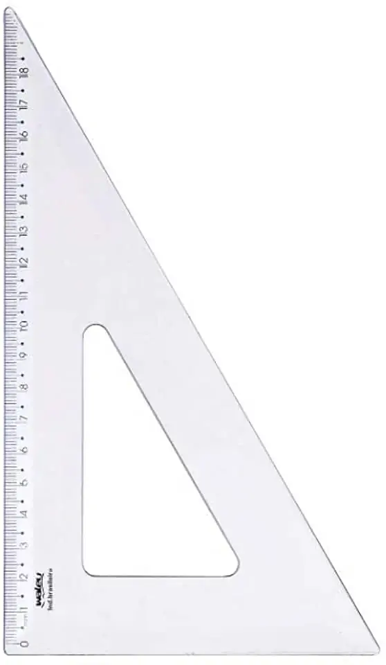 Regua Esquadro21cm X60 Waleu