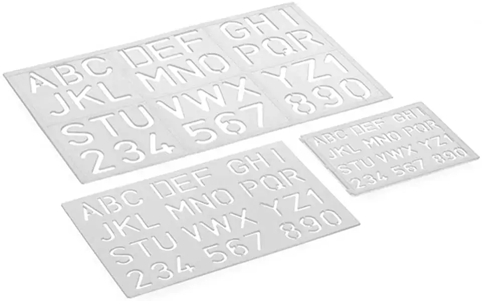 Kit Normografo Cristal Waleu Ref 90 1x1