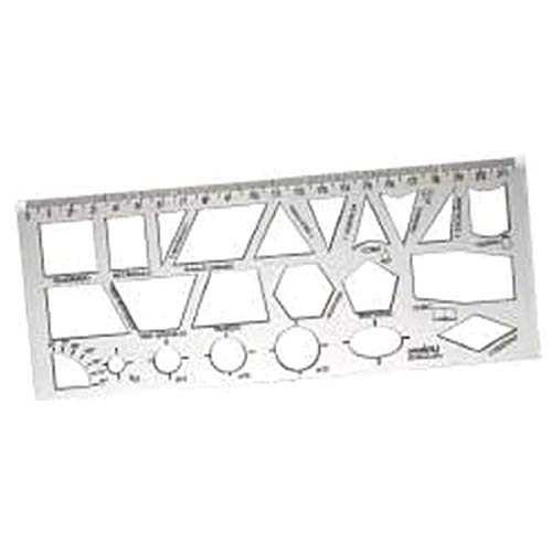 Regua Geometrica Cristal Waleu 10x1 50