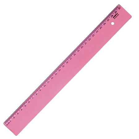 Regua Escolar Waleu 30cm Refor Colorido