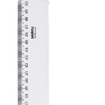 Régua De 50cm New Line Cristal Waleu