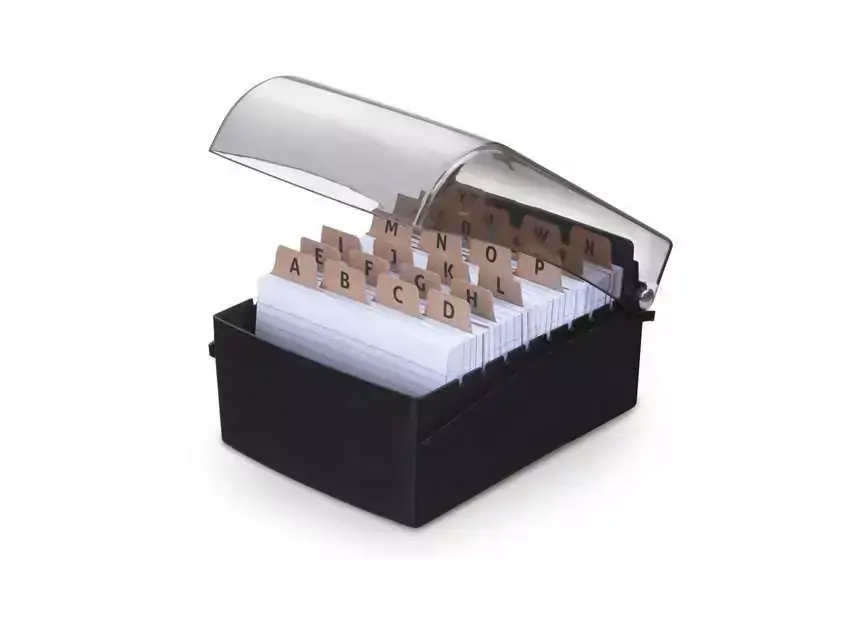 FICHARIO DE MESA 6X9 PRETO SEM INDICE WALEU