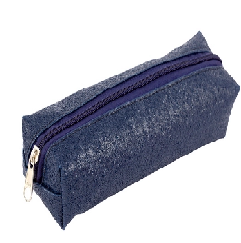 Estojo Tecido Glam Azul Marinho 20x6cm Waleu
