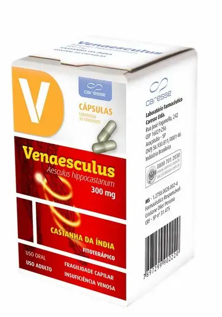 Venaesculus 300 Mg 30 Cápsulas Laboratório Farmacêutico Caresse Similar