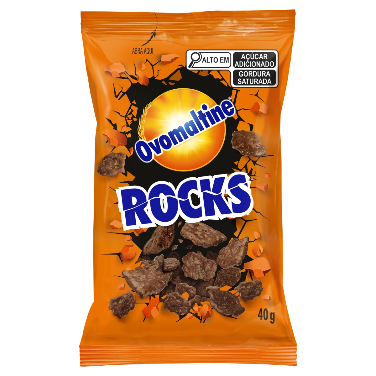 Cereal Matinal Ovomaltine Rocks Pacote 40g