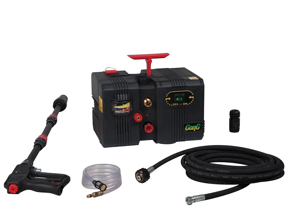 Lavadora De Alta Pressão Gong Com 8m Mangueira Aço Com Bico Rototek 8 Litros/min 2000 Libras 220v Interpump