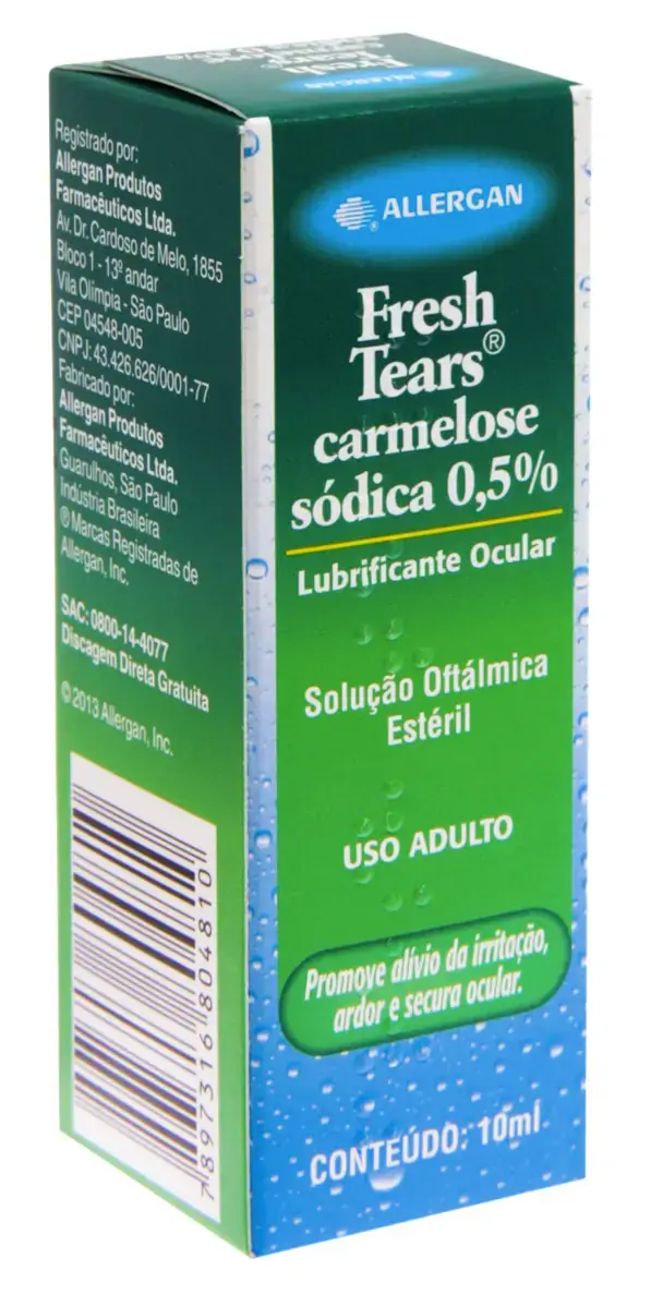 Fresh Tears 0,5 Allergan Caixa 10ml Solução Oftálmica