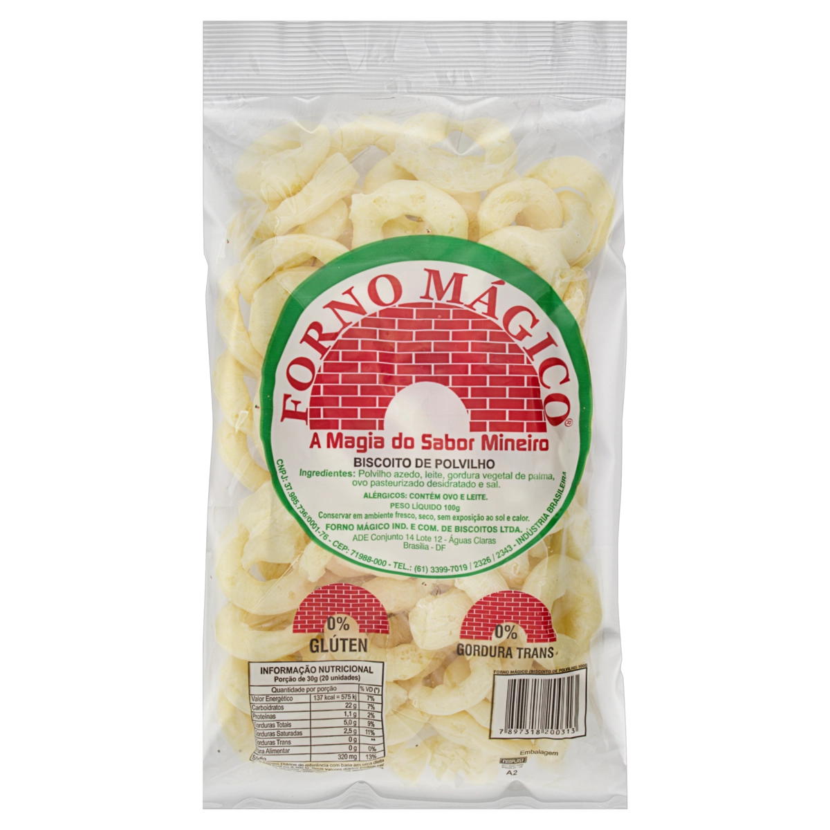 Biscoito De Polvilho Forno Mágico Pacote 100g