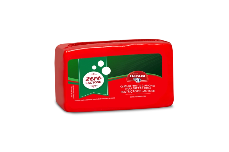 Queijo Prato Sem Lactose 500g Davaca