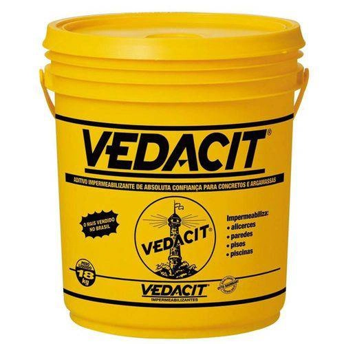 Impermeabilizante Vedacit Com 18kg 110015 Otto Baumgart