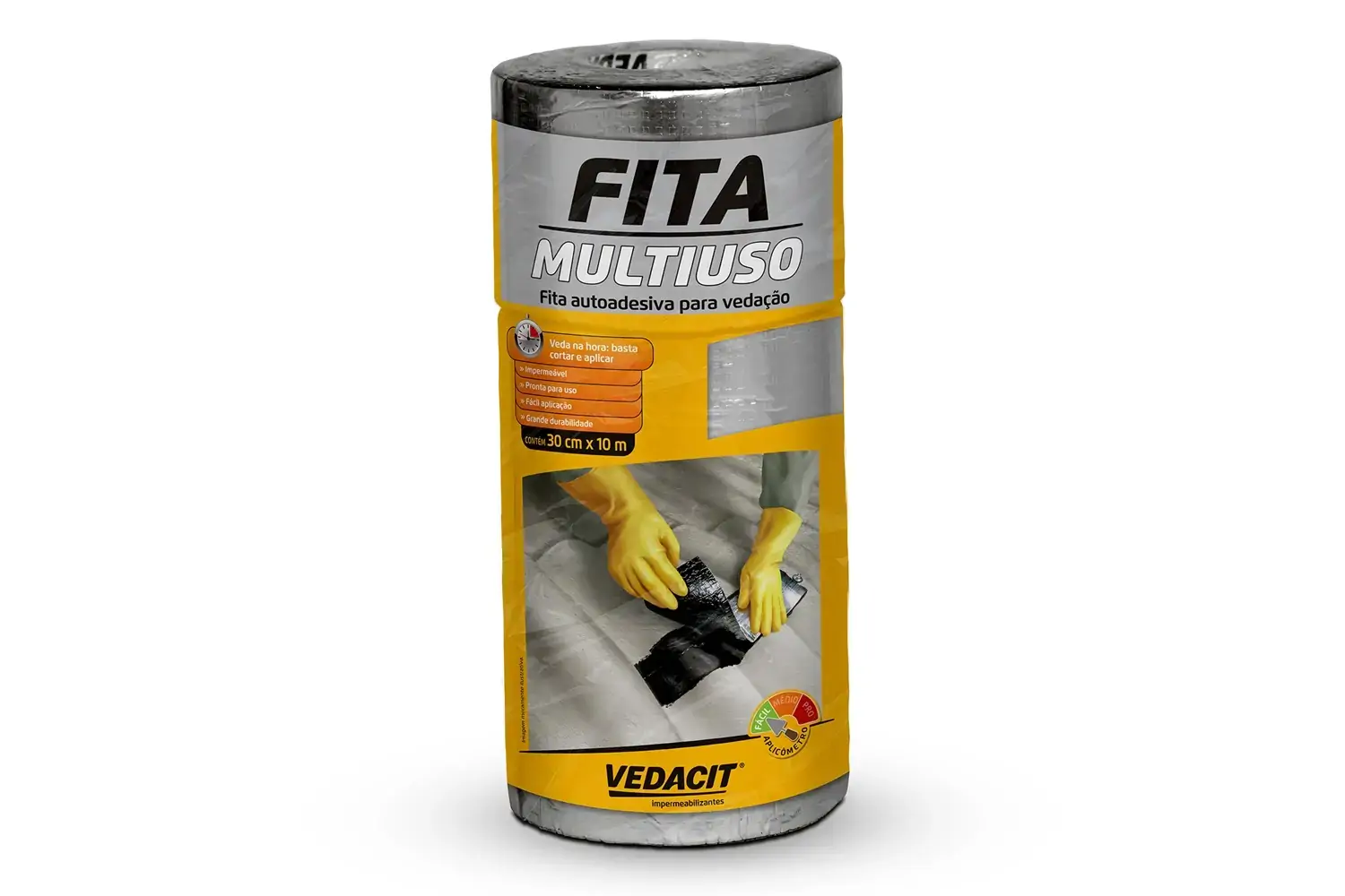 Fita Multiuso Alum Rl 30 Cm X 10 M