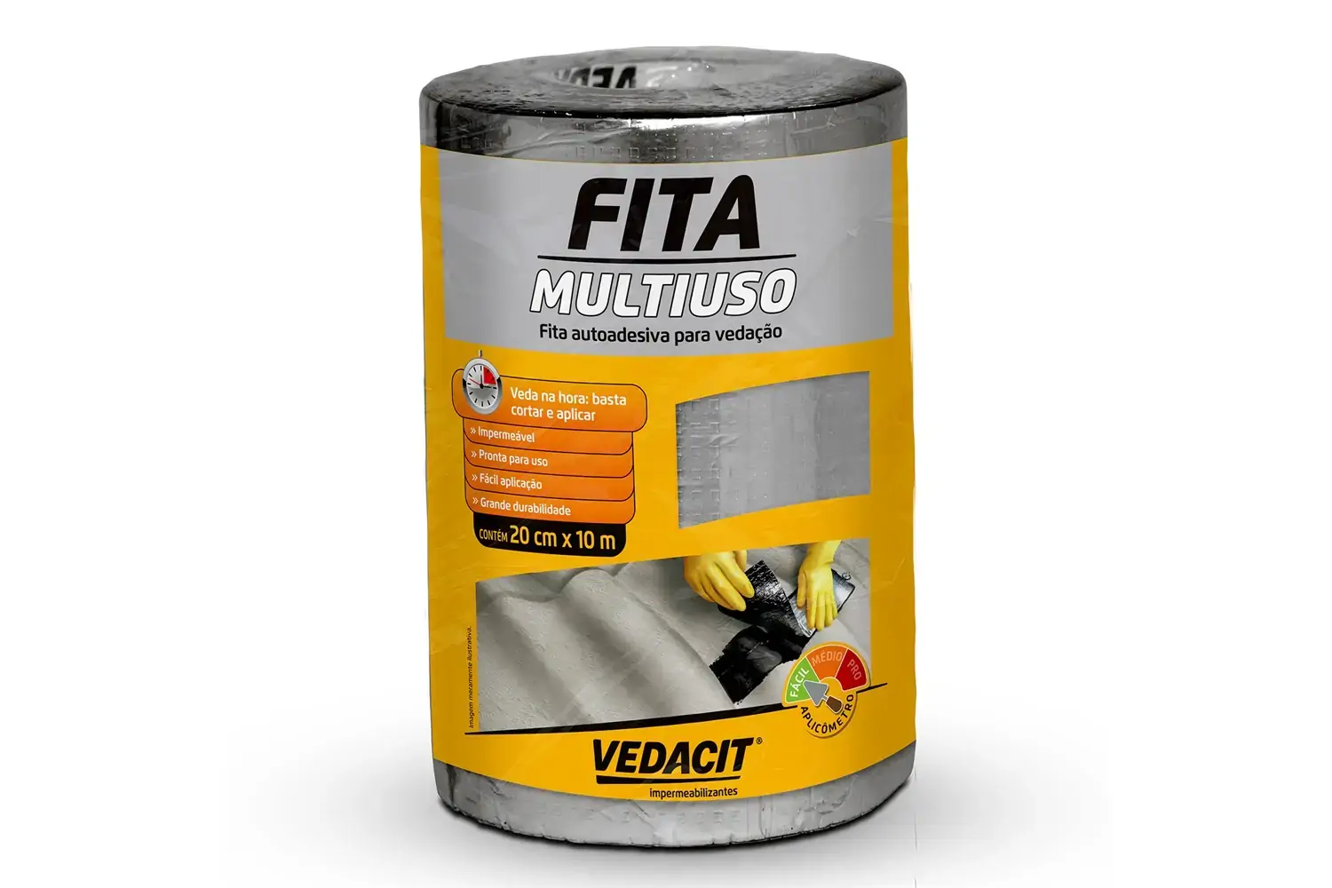 Fita Multiuso Auto Ades. 0,2x10m O Baumg