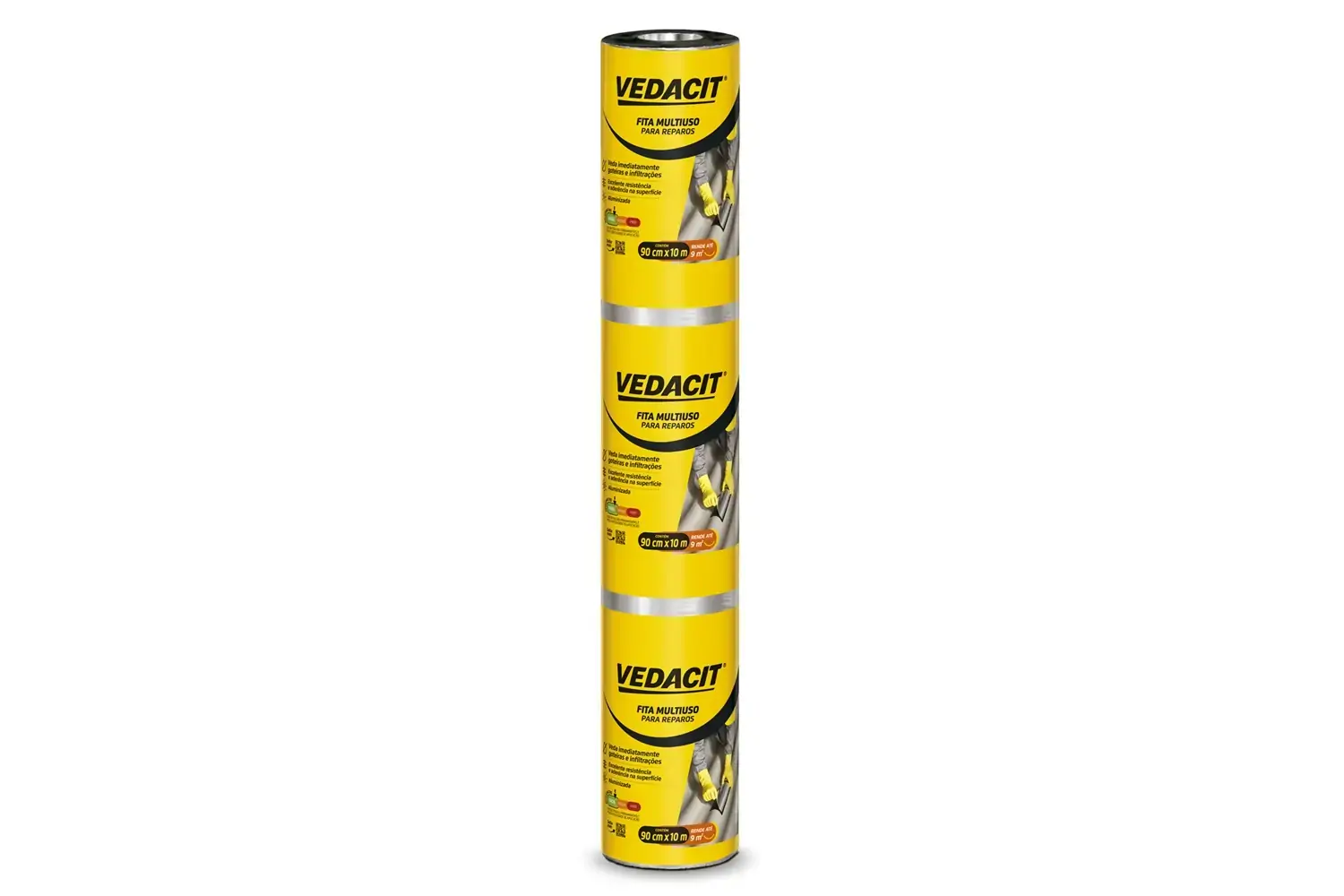 Fita Multiuso Autoadesiva 90cm X 10m Vedacit