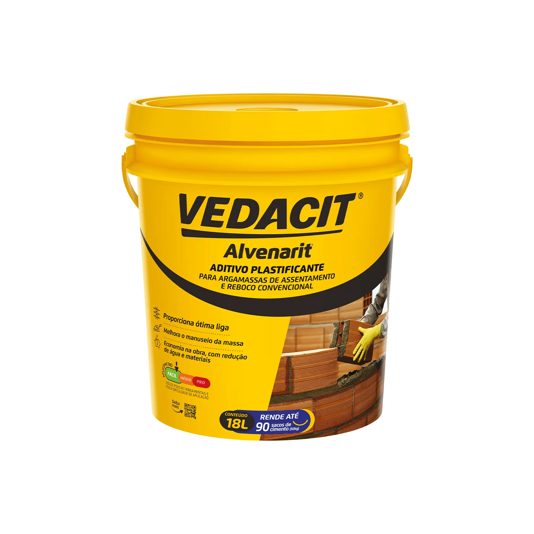 Aditivo Plastificante Vedacit Alvenarit 18L Branco