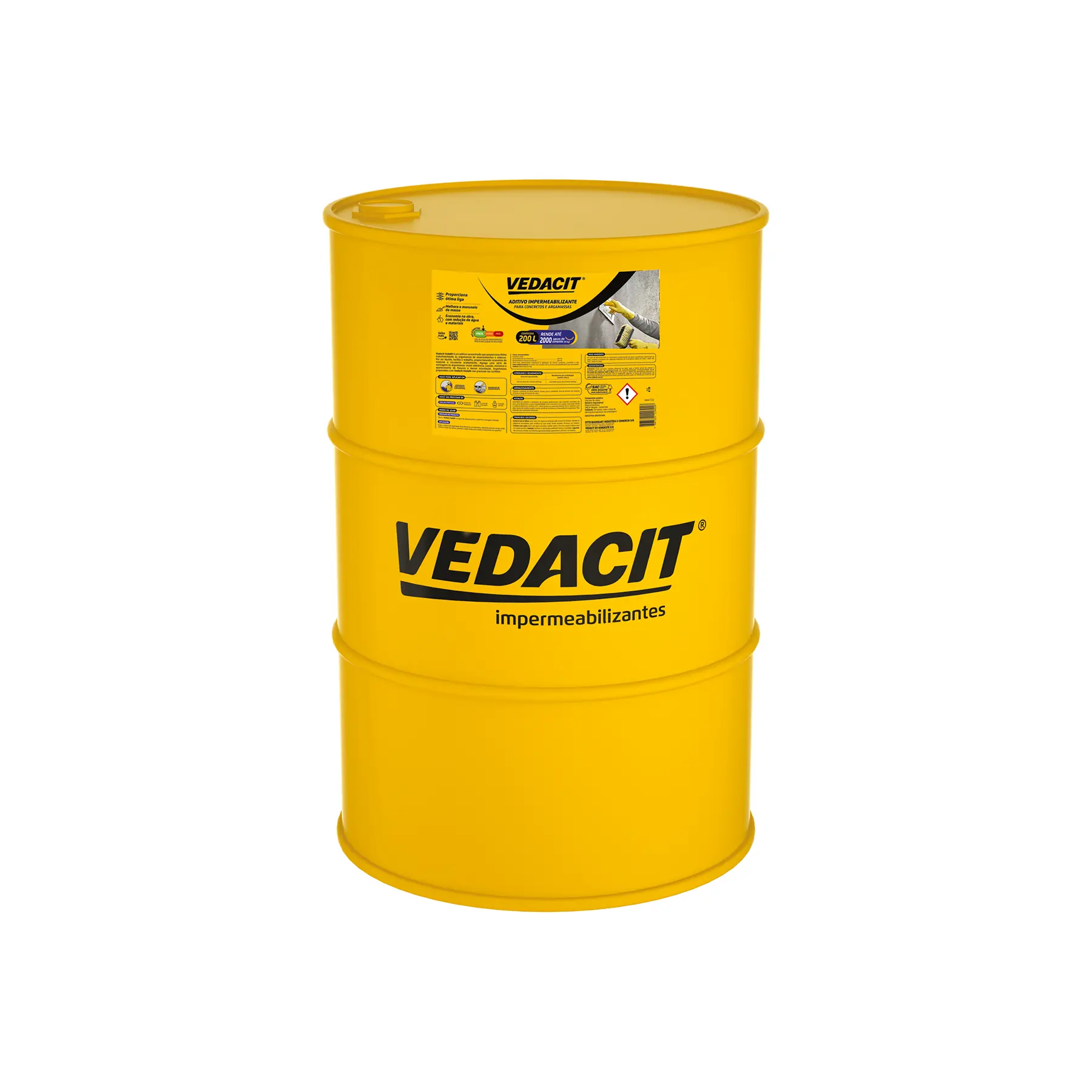 Aditivo Impermeabilizante Vedacit Concreto e Argamassa 200L Branco