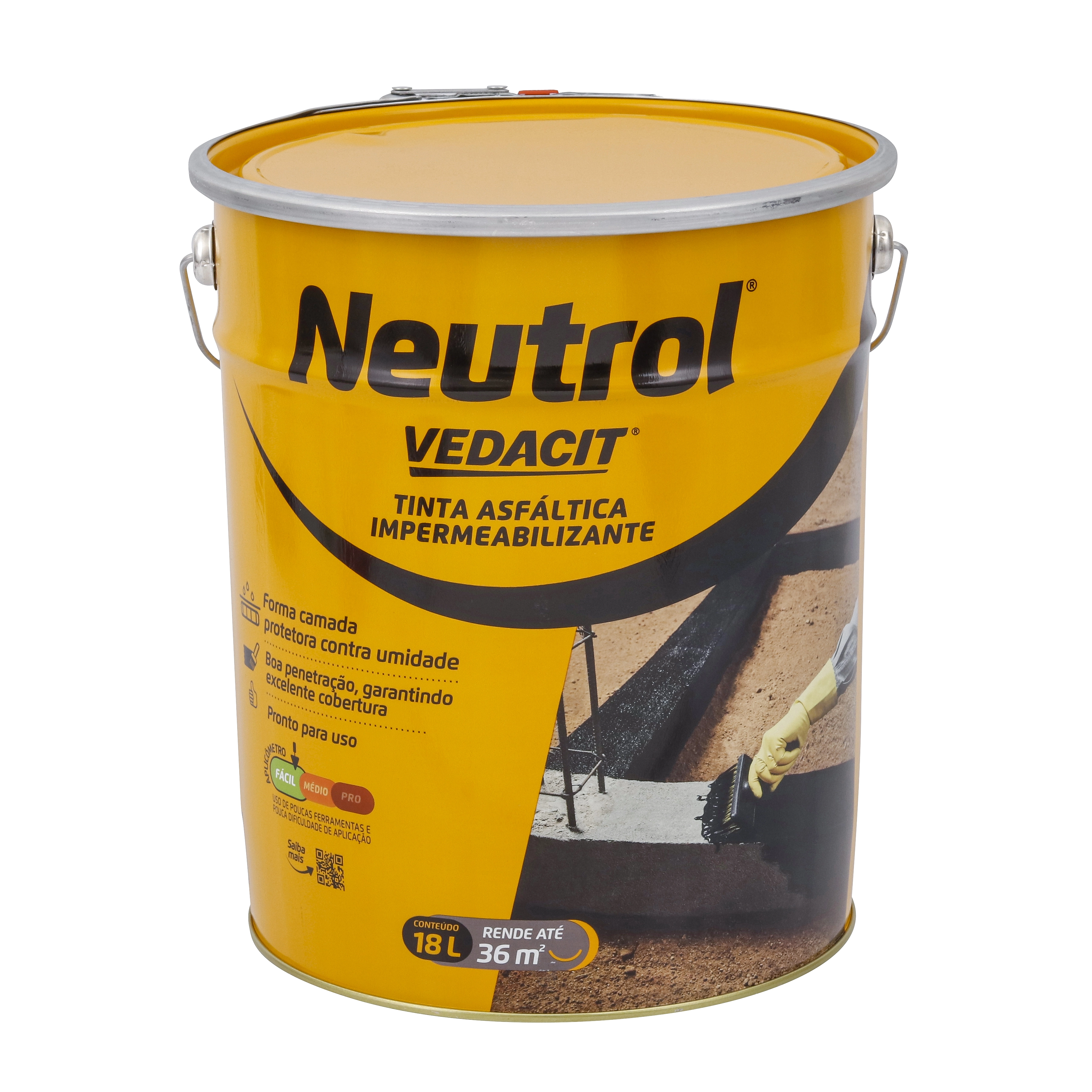 Tinta Asfáltica Neutrol Preto 18 Litros