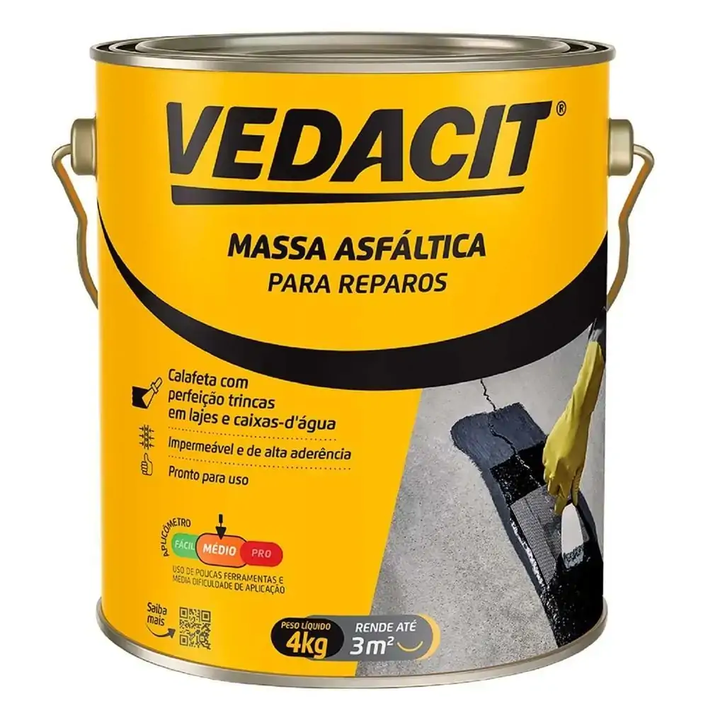 Massa Asfáltica para Reparos 4kg