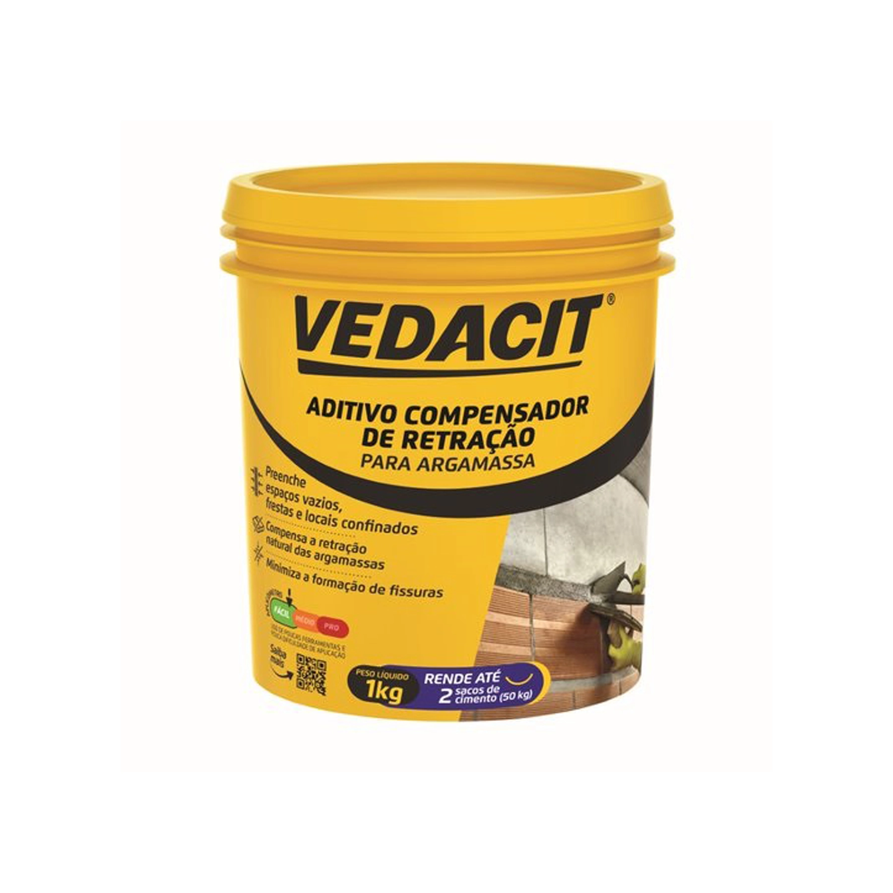 Aditivo Vedacit Compensador de Retração para Argamassa 1kg Branco