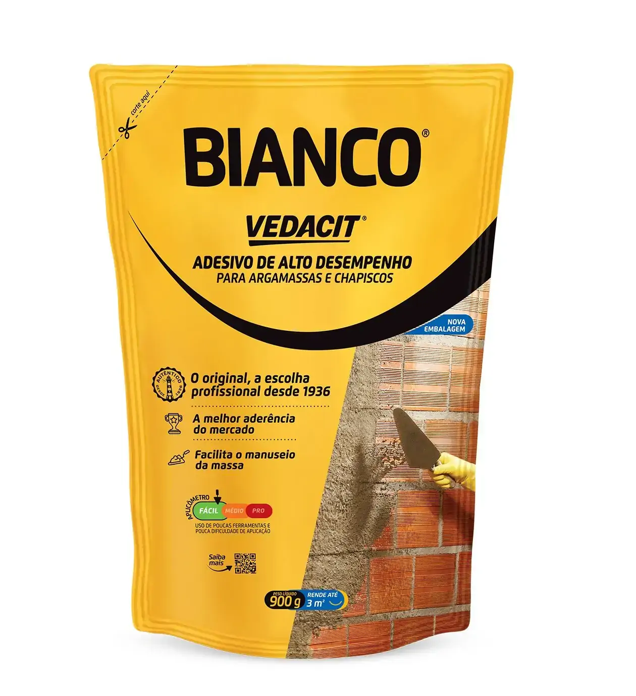 Adesivo Argamassa Líquido Pva Bianco 900 G