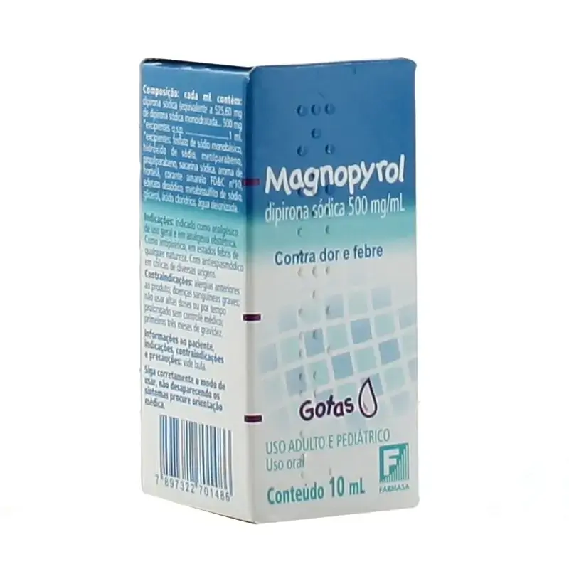 Magnopyrol 500mg/ml Mantecorp Farmasa Caixa 10ml