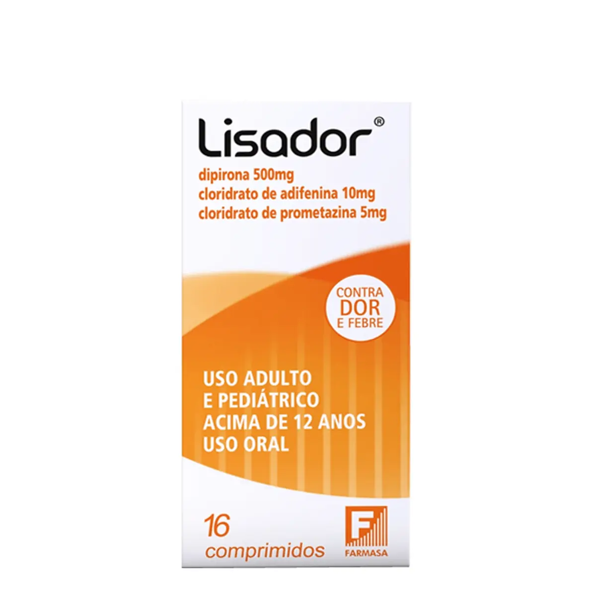 Lisador Mantecorp Farmasa Caixa 16 Comprimidos