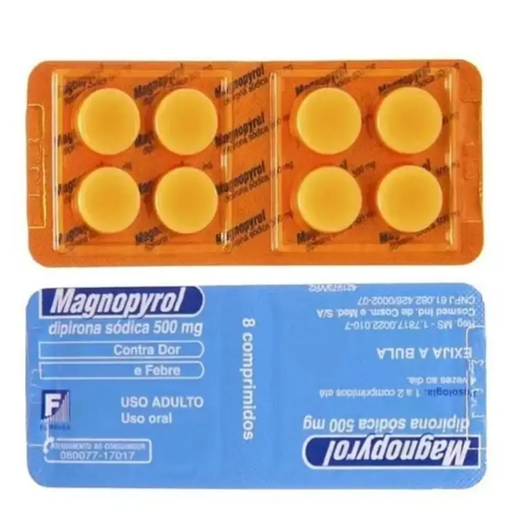 Magnopyrol 500 Mg 200 Comprimidos Farmasa Hypermarcas Similar