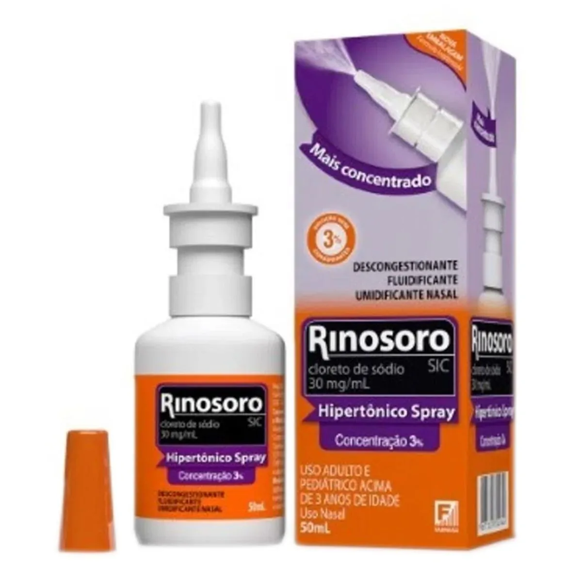 Rinosoro Spray 30mg/ml Mantecorp Farmasa Caixa 50ml