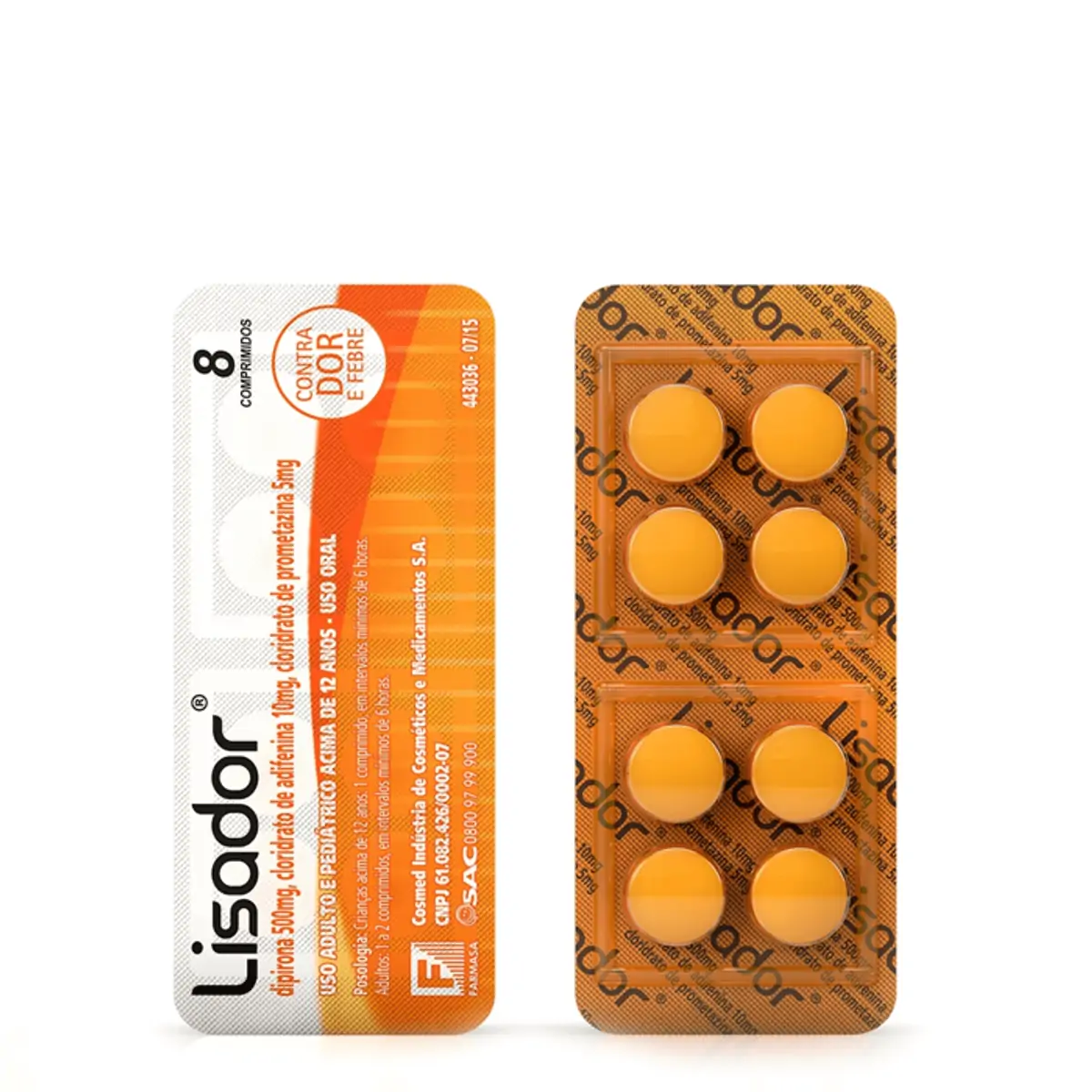 Lisador Cosmed 8 Comprimidos