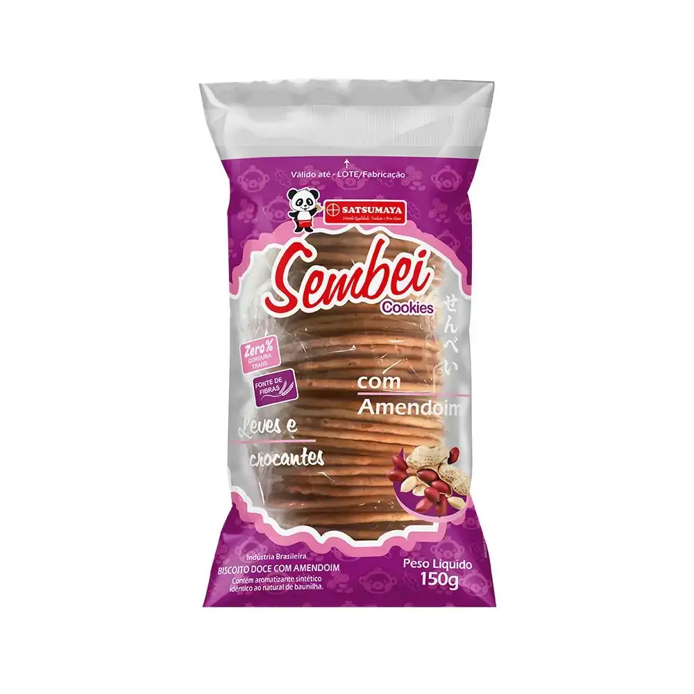 Biscoito Satsumaya Sembei Amendoim