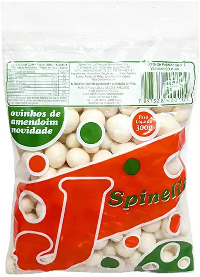 Salgadinho Amendoin 300g Bolinha Branca