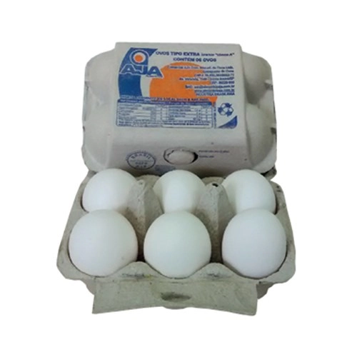 Ovos Aja Branco C/6unidade T Extra