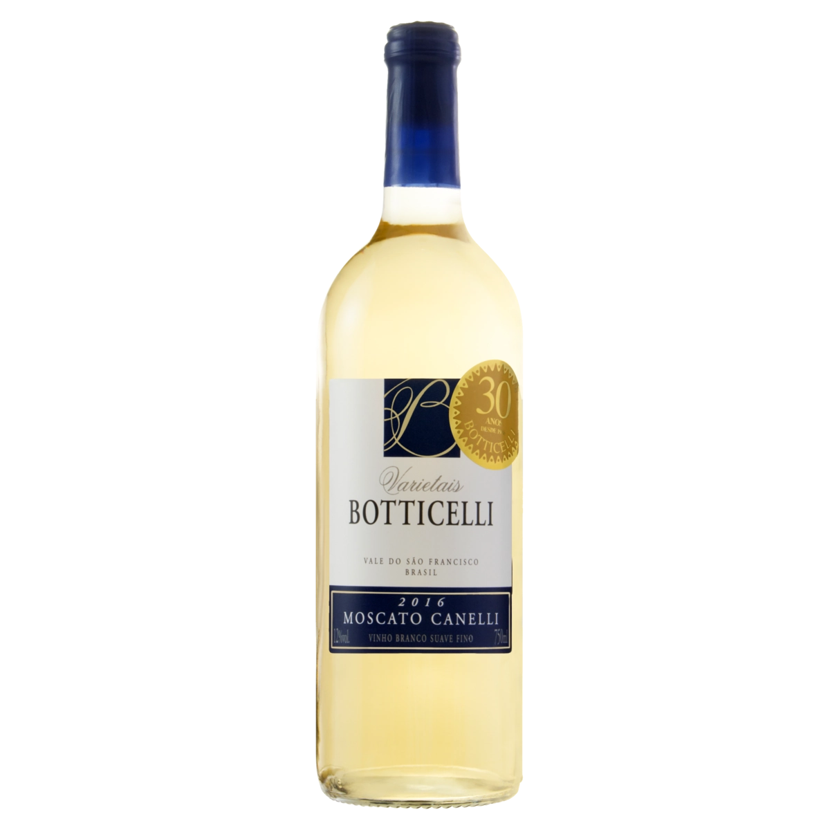 Vinho Brasileiro Branco Suave Botticelli Moscato Canelli Vale Do São Francisco Garrafa 750ml